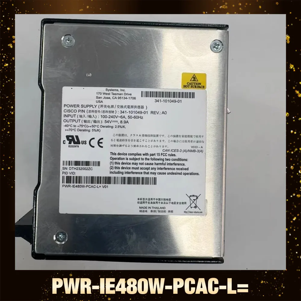 Для промышленного импульсного источника питания C-i-s-c-o PWR-IE480W-PCAC-L = 341-101049-01
Для промышленного импульсного источника питания C-i-s-c-o PWR-IE480W-PCAC-L = 341-101049-01