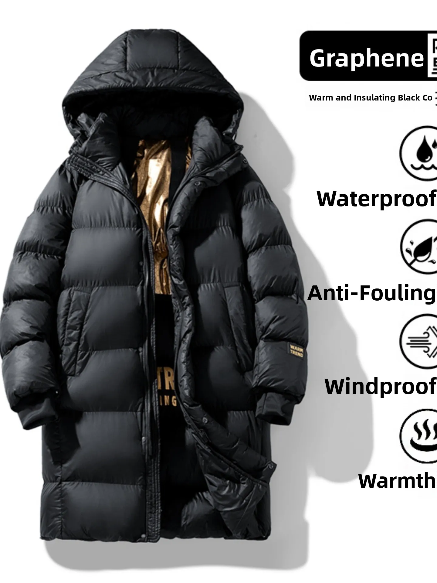 Мужская зимняя утепленная хлопковая куртка-пальто средней длины с капюшоном, теплая, модная, повседневная, свободного кроя, с длинными рукавами, на молнии
Мужская зимняя утепленная хлопковая куртка-пальто средней длины с капюшоном, теплая, модная, повседневная, свободного кроя, с длинными рукавами, на молнии