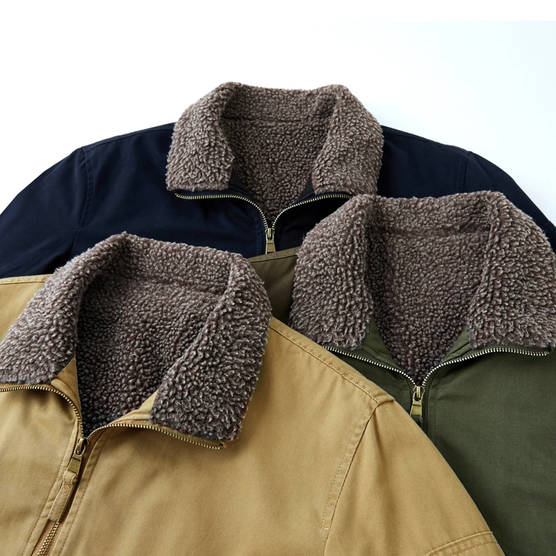 Loose Comfortable Casual Versatile Jacket Men Winter Fleece Outdoor Windproof Warm Lapel Jacket Handsome Motorcycle Men Coat
Loose Comfortable Casual Versatile Jacket Men Winter Fleece Outdoor Windproof Warm Lapel Jacket Handsome Motorcycle Men Coat