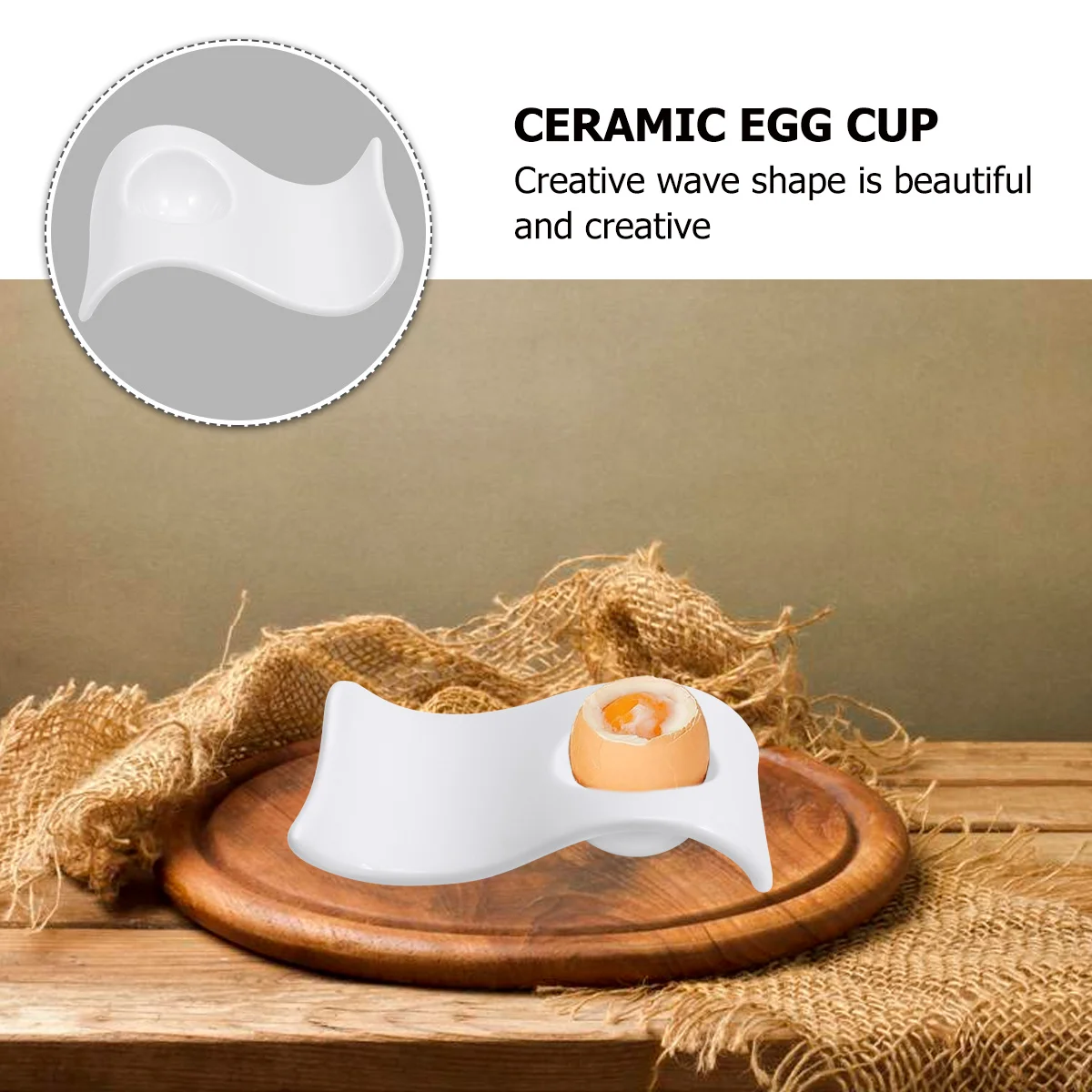 2Pcs Ceramic Egg Cup Exquisite Workmanship Egg Organizer Suitable for Household Commercial Use White
2Pcs Ceramic Egg Cup Exquisite Workmanship Egg Organizer Suitable for Household Commercial Use White