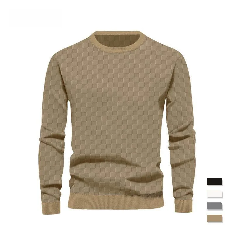 Мужской вязаный свитер с цветочным узором, плотный, повседневный, с длинным рукавом, круглым вырезом, осенне-зимний, для мужчин среднего и старшего возраста
Мужской вязаный свитер с цветочным узором, плотный, повседневный, с длинным рукавом, круглым вырезом, осенне-зимний, для мужчин среднего и старшего возраста