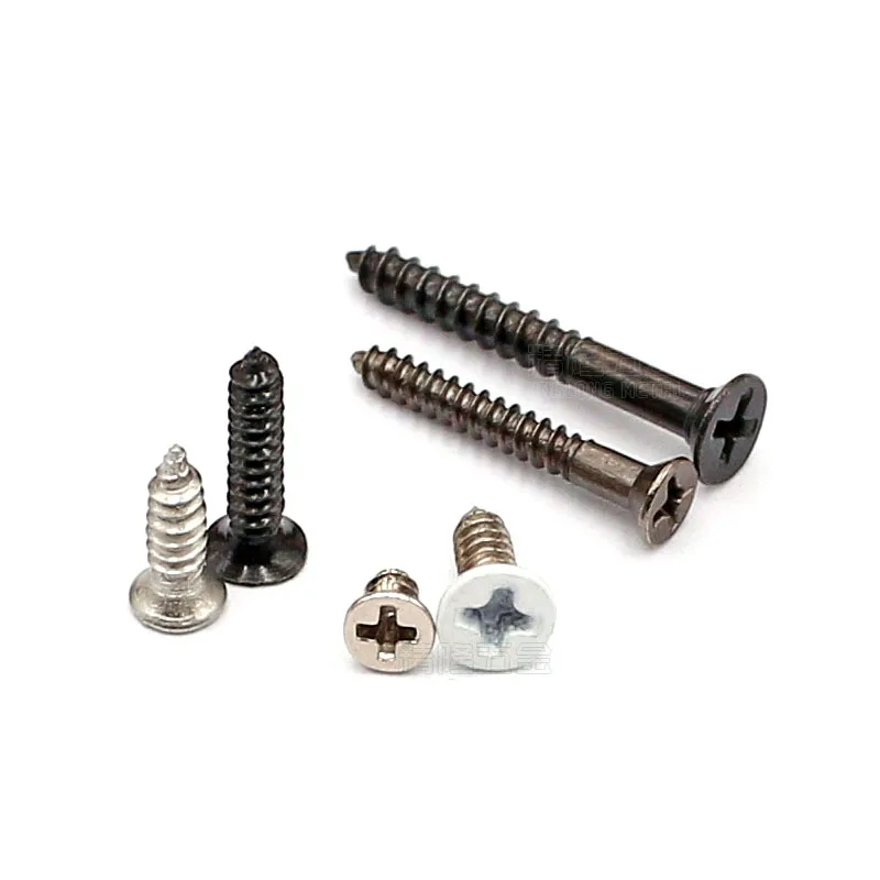 100Pcs M1.2 M1.4 M1.5 M1.6 Cross Phillips Flat Countersunk Head Self-tapping Screw Galvanized/Nickel Steel Bolts L=3.5-11mm
100Pcs M1.2 M1.4 M1.5 M1.6 Cross Phillips Flat Countersunk Head Self-tapping Screw Galvanized/Nickel Steel Bolts L=3.5-11mm