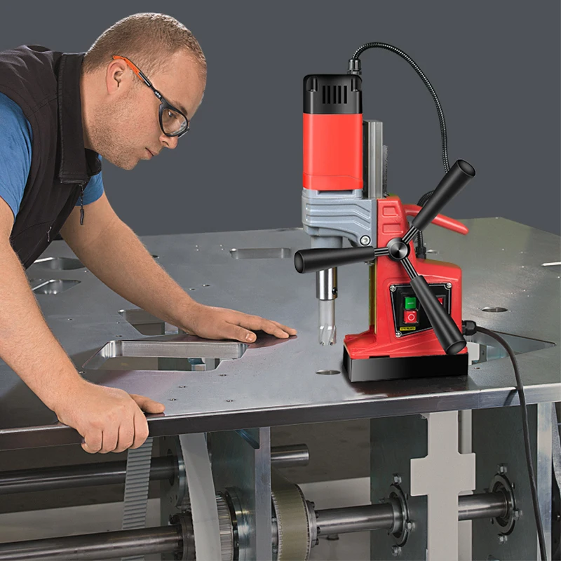 Small Industrial Grade Magnetic Drilling Rig Magnetic Drill Press Electric Mag Bench Tapping Drilling Rig Machine for Engineerin
Small Industrial Grade Magnetic Drilling Rig Magnetic Drill Press Electric Mag Bench Tapping Drilling Rig Machine for Engineerin