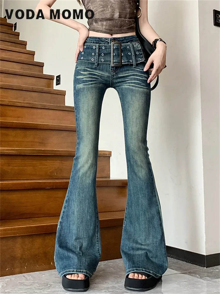 Aesthetic Y2k Clothes Denim Trousers Vintage Washed Retro Mopping Korean Fashion Street New Flare Jeans Women Skinny High Waist
Aesthetic Y2k Clothes Denim Trousers Vintage Washed Retro Mopping Korean Fashion Street New Flare Jeans Women Skinny High Waist