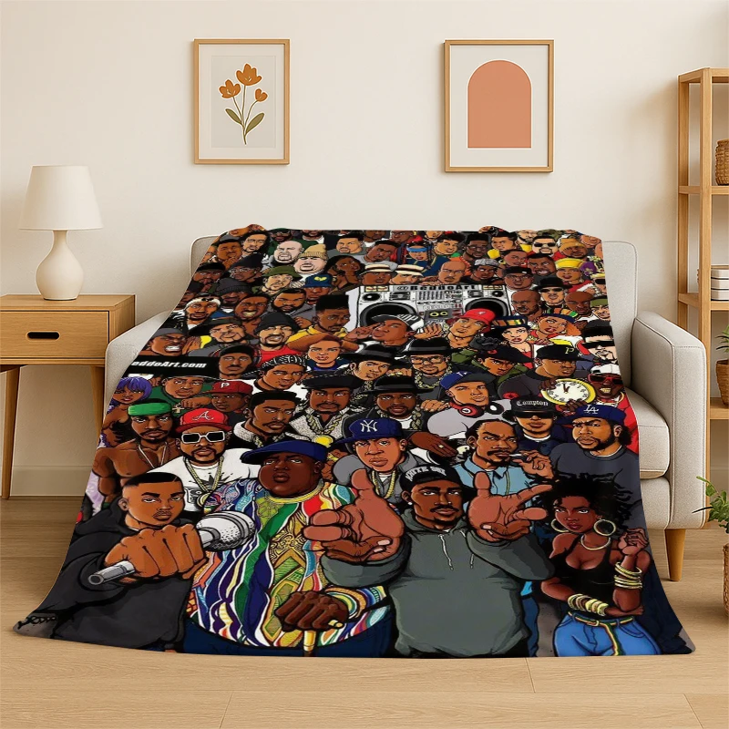 Rapper Eminem Tupac 12pac Hip Hop Rap God Flannel Blanket Soft Warm Throw Blanket for Bedroom Living Room Bed Travel Picnic
Rapper Eminem Tupac 12pac Hip Hop Rap God Flannel Blanket Soft Warm Throw Blanket for Bedroom Living Room Bed Travel Picnic