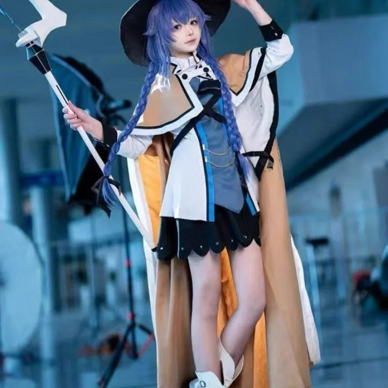 ANIMECC IN STOCK XS-2XL Roxy Migurdia Cosplay Costume with Cloak Hat Wig Full Sets Halloween Carnival Party Suits for Women
ANIMECC IN STOCK XS-2XL Roxy Migurdia Cosplay Costume with Cloak Hat Wig Full Sets Halloween Carnival Party Suits for Women