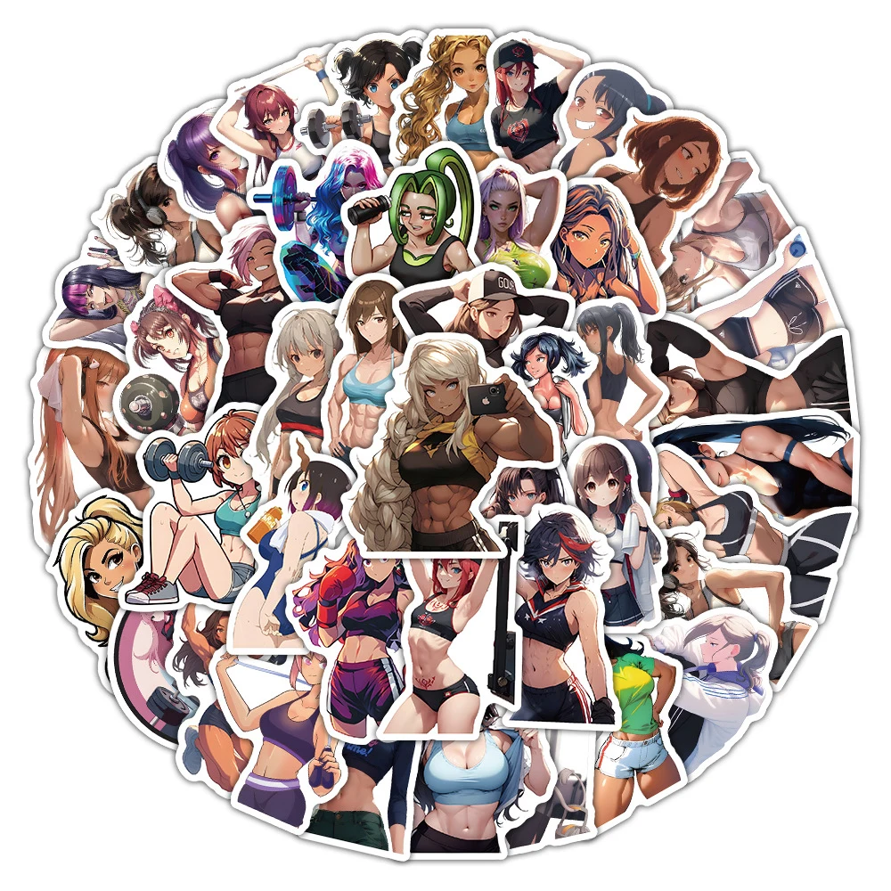 10/30/54pcs Cool Fitness Sports Girl Stickers Anime Decals Kids Toys DIY Skateboard Phone Suitcase Cartoon Graffiti Sticker Gift
10/30/54pcs Cool Fitness Sports Girl Stickers Anime Decals Kids Toys DIY Skateboard Phone Suitcase Cartoon Graffiti Sticker Gift