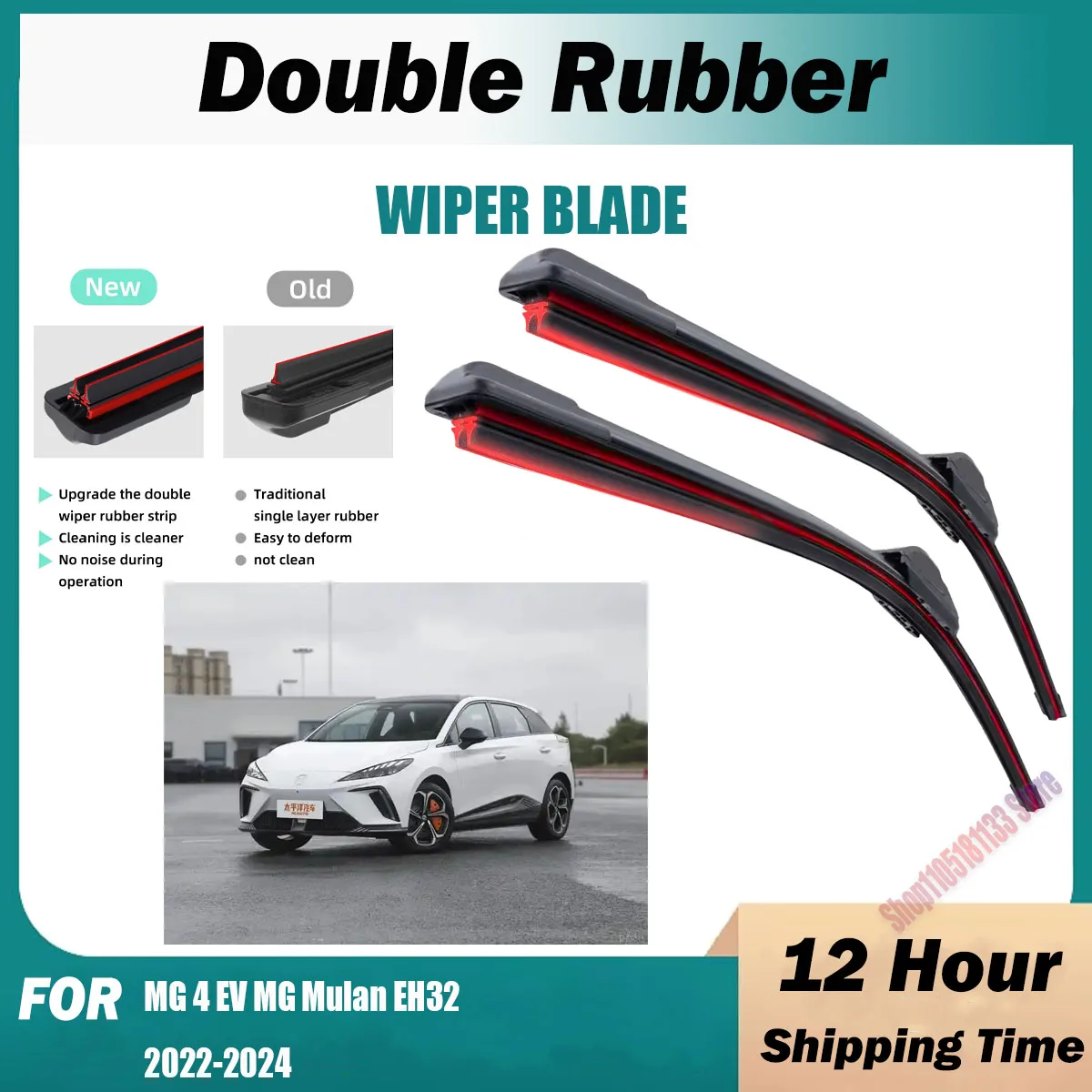Car Wiper For MG 4 EV MG Mulan EH32 2022-2024 24" + 16" Front Rear Wiper Blades Brushes Cutter Accessories 2022 2023 2024
Car Wiper For MG 4 EV MG Mulan EH32 2022-2024 24" + 16" Front Rear Wiper Blades Brushes Cutter Accessories 2022 2023 2024