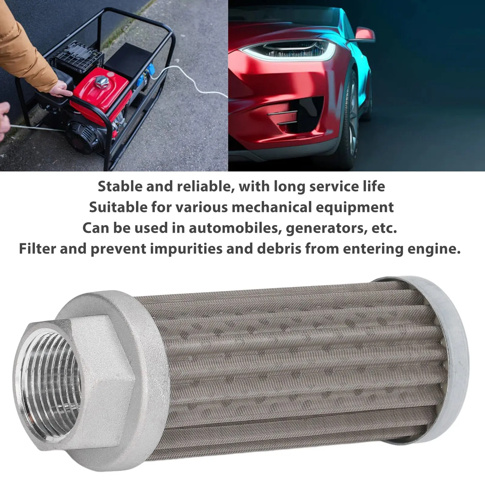 Oil Suction Strainer Filter Cartridge Tube Connection Hydraulic Fuel Suction Filter 80x100x180μm Accuracy for Factory
Oil Suction Strainer Filter Cartridge Tube Connection Hydraulic Fuel Suction Filter 80x100x180μm Accuracy for Factory