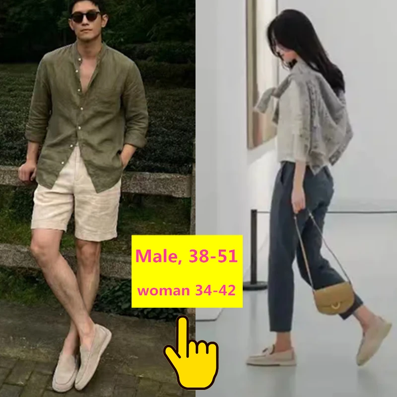 Sheepskin suede Flat casual women's shoes large size 47-51 Men's walking driving shoes Unisex All genuine leather loafer
Sheepskin suede Flat casual women's shoes large size 47-51 Men's walking driving shoes Unisex All genuine leather loafer