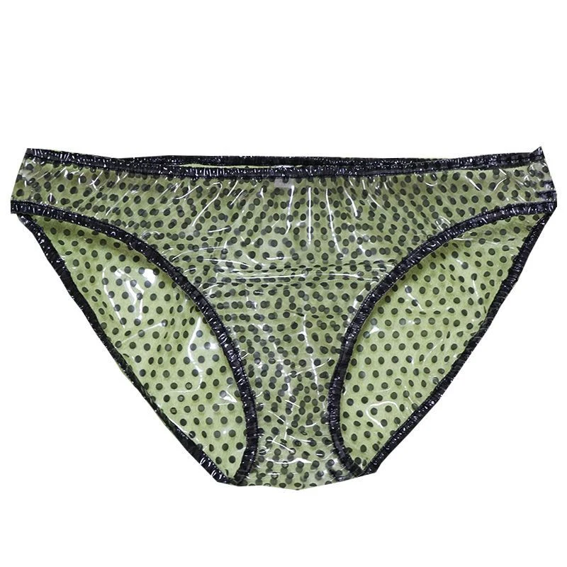 Sexy Transparent Polka Dot Women PVC Plastic Briefs Soft Smooth Silent Sissy Erotic Underpants Waterproof Panties Party Club
Sexy Transparent Polka Dot Women PVC Plastic Briefs Soft Smooth Silent Sissy Erotic Underpants Waterproof Panties Party Club