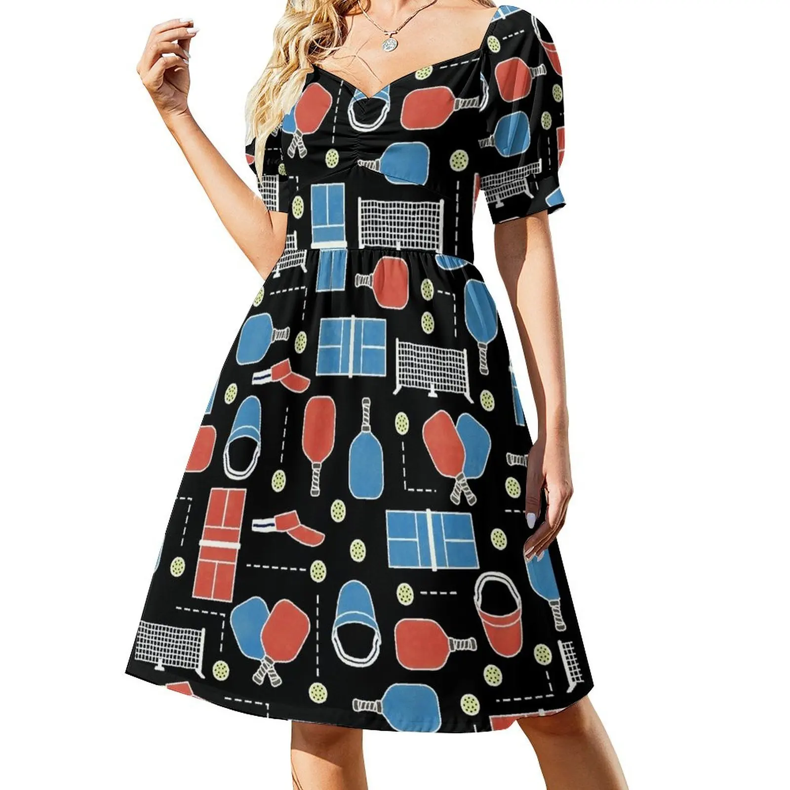 Pickleball Life Sport Pattern Dark Short Sleeved Dress women's summer dress 2025 women dresses Dress women
Pickleball Life Sport Pattern Dark Short Sleeved Dress women's summer dress 2025 women dresses Dress women