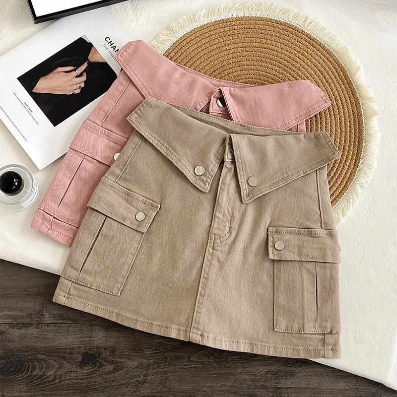 Summer Women's A-line Denim Skirt American Casual Fashion Retro Solid Color Workwear Female High Waist Slim Short Skirts
Summer Women's A-line Denim Skirt American Casual Fashion Retro Solid Color Workwear Female High Waist Slim Short Skirts
