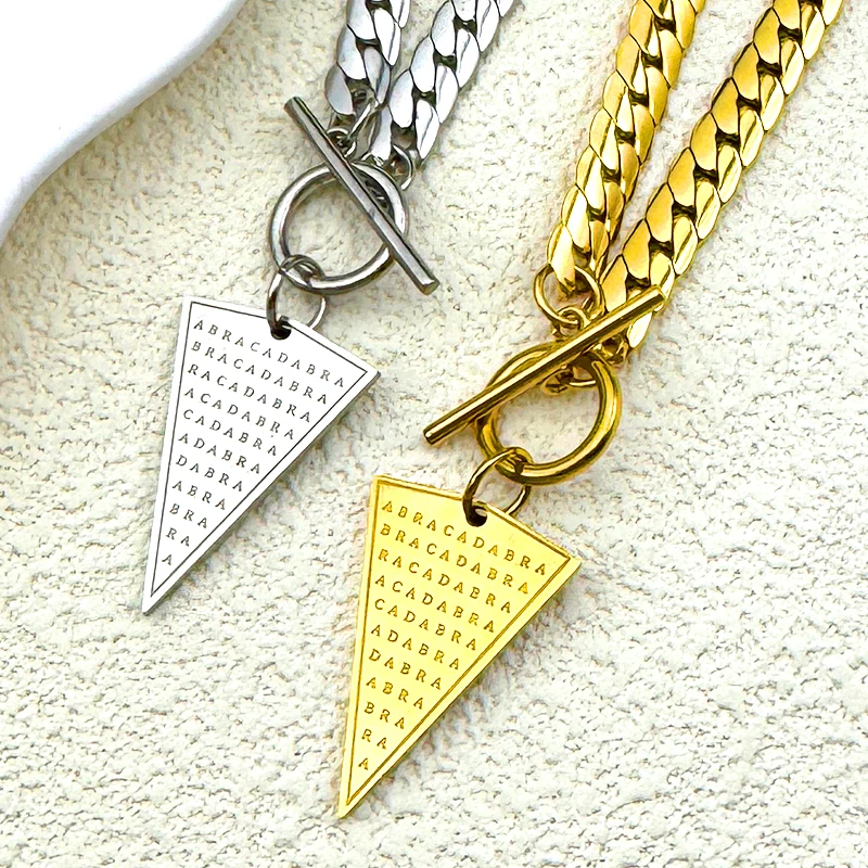Abracadabra Cabalistic Abraxas Pendant Choker Necklace for Men Women Stainless Steel Magic Occult Esoteric Amulet Jewelry Gifts
Abracadabra Cabalistic Abraxas Pendant Choker Necklace for Men Women Stainless Steel Magic Occult Esoteric Amulet Jewelry Gifts