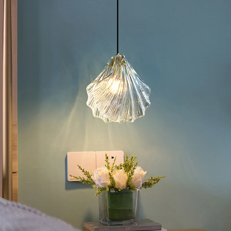 Nordic Minimalist Transparent Glass Pearl Shell Design Single Dining Pendant Lamp LED E14 Warm White Lighting Bedside Fixture
Nordic Minimalist Transparent Glass Pearl Shell Design Single Dining Pendant Lamp LED E14 Warm White Lighting Bedside Fixture