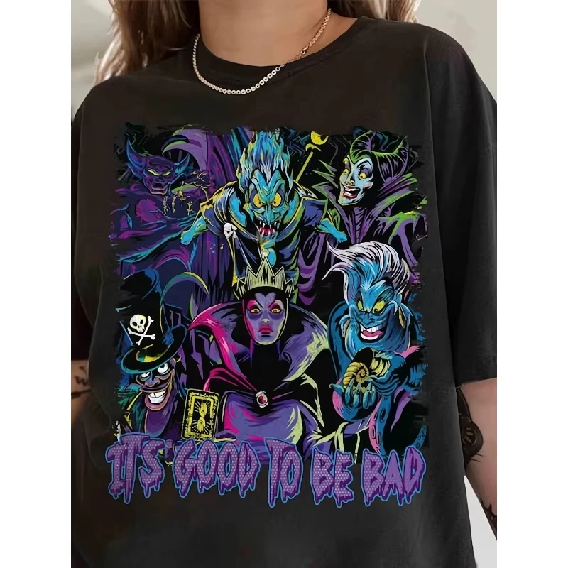 MINISO 2025 Creative Cartoon Printed T-Shirt Disney Halloween New Women's Plus Size American Trend Loose Casual Short Sleeve Top
MINISO 2025 Creative Cartoon Printed T-Shirt Disney Halloween New Women's Plus Size American Trend Loose Casual Short Sleeve Top