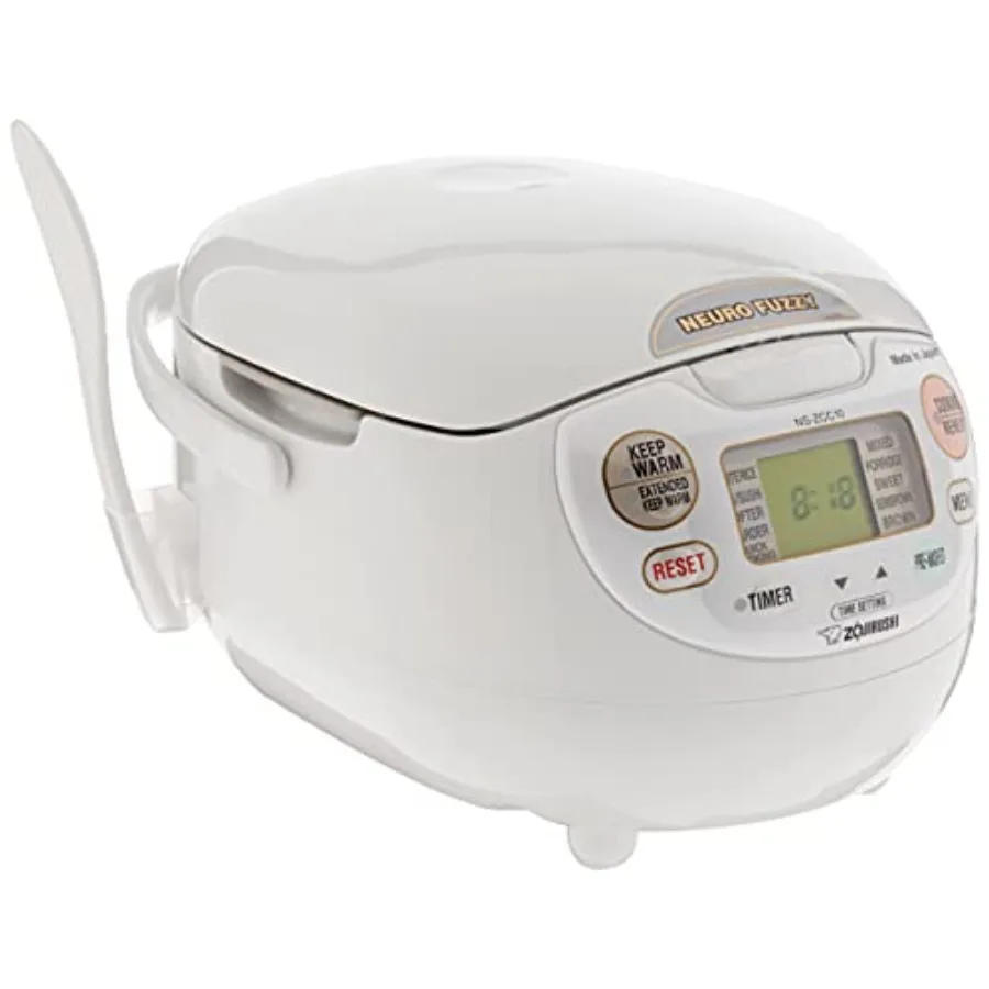 5-1/2-Cup Neuro Fuzzy Rice Cooker and Warmer in Premium White for Kitchen Use with Advanced Technology and Elegant Design
5-1/2-Cup Neuro Fuzzy Rice Cooker and Warmer in Premium White for Kitchen Use with Advanced Technology and Elegant Design