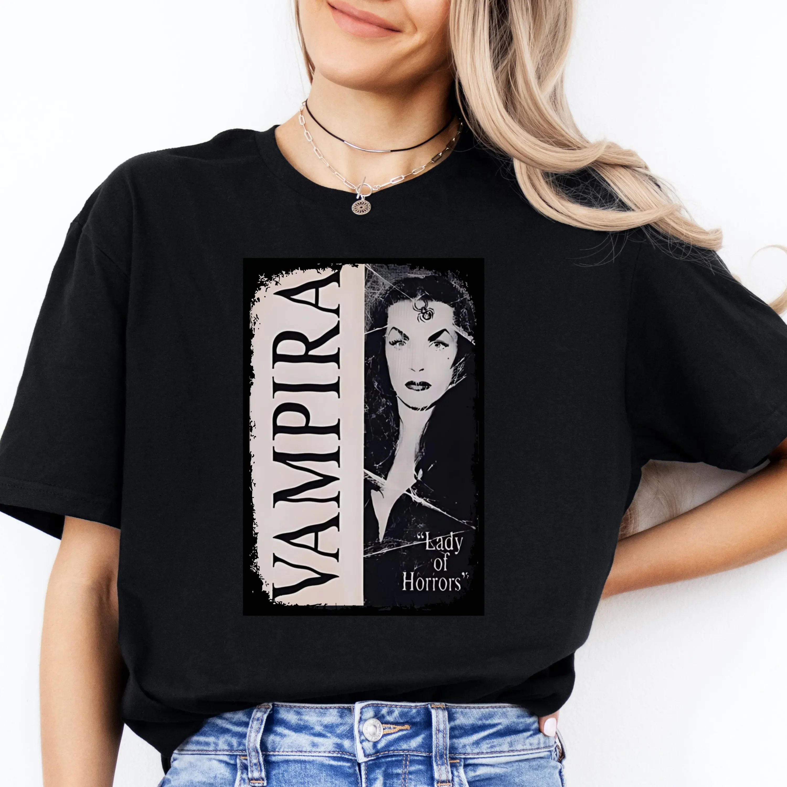 Iconic Vampira T Shirt Goth Gothic Style AlT Horror Lover Vintage Ghoulie Queen Idea
Iconic Vampira T Shirt Goth Gothic Style AlT Horror Lover Vintage Ghoulie Queen Idea