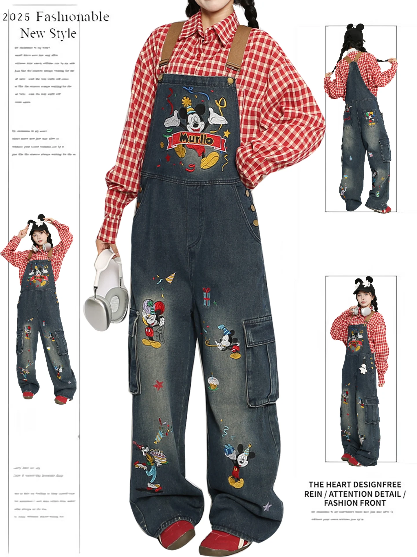 Джинсовые комбинезоны в стиле ретро с американской талией, женские утягивающие комбинезоны с героями мультфильмов, прямые синие джинсовые комбинезоны с высокой талией
Джинсовые комбинезоны в стиле ретро с американской талией, женские утягивающие комбинезоны с героями мультфильмов, прямые синие джинсовые комбинезоны с высокой талией