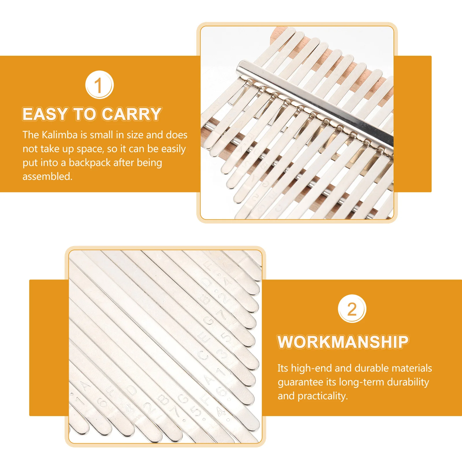 1Set Thumb Piano DIY Set 21-Tone Kalimba Accessories Kit Premium Build Quality for Long-Term Use Portable Compact Size
1Set Thumb Piano DIY Set 21-Tone Kalimba Accessories Kit Premium Build Quality for Long-Term Use Portable Compact Size