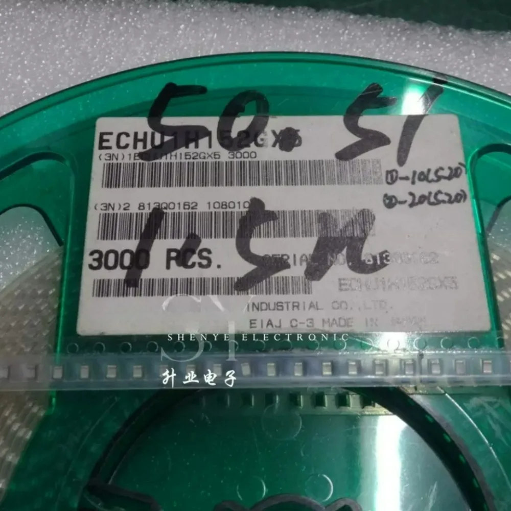 20pcs/lot SMD0805 0.0015uf 50V 1.5nf 1500pf 1n5 152 G Brand New Surface Mount Film Capacitor ECHU1H152GX5
20pcs/lot SMD0805 0.0015uf 50V 1.5nf 1500pf 1n5 152 G Brand New Surface Mount Film Capacitor ECHU1H152GX5