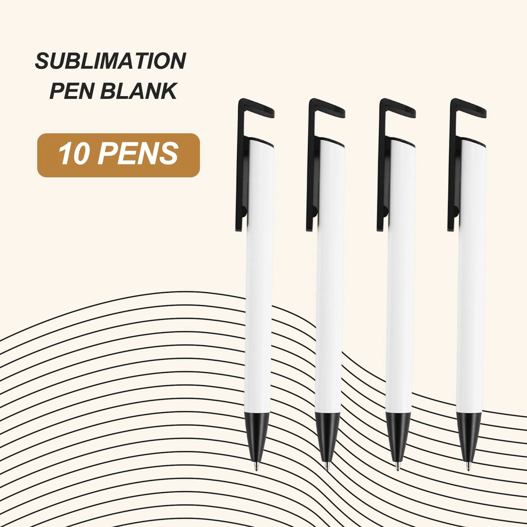 ABFKW Pack of 10 Sublimation Pen Blanks with Shrink Wrap Coated Aluminum Tube Body for Sublimation Printing Ballpoint Pens
ABFKW Pack of 10 Sublimation Pen Blanks with Shrink Wrap Coated Aluminum Tube Body for Sublimation Printing Ballpoint Pens