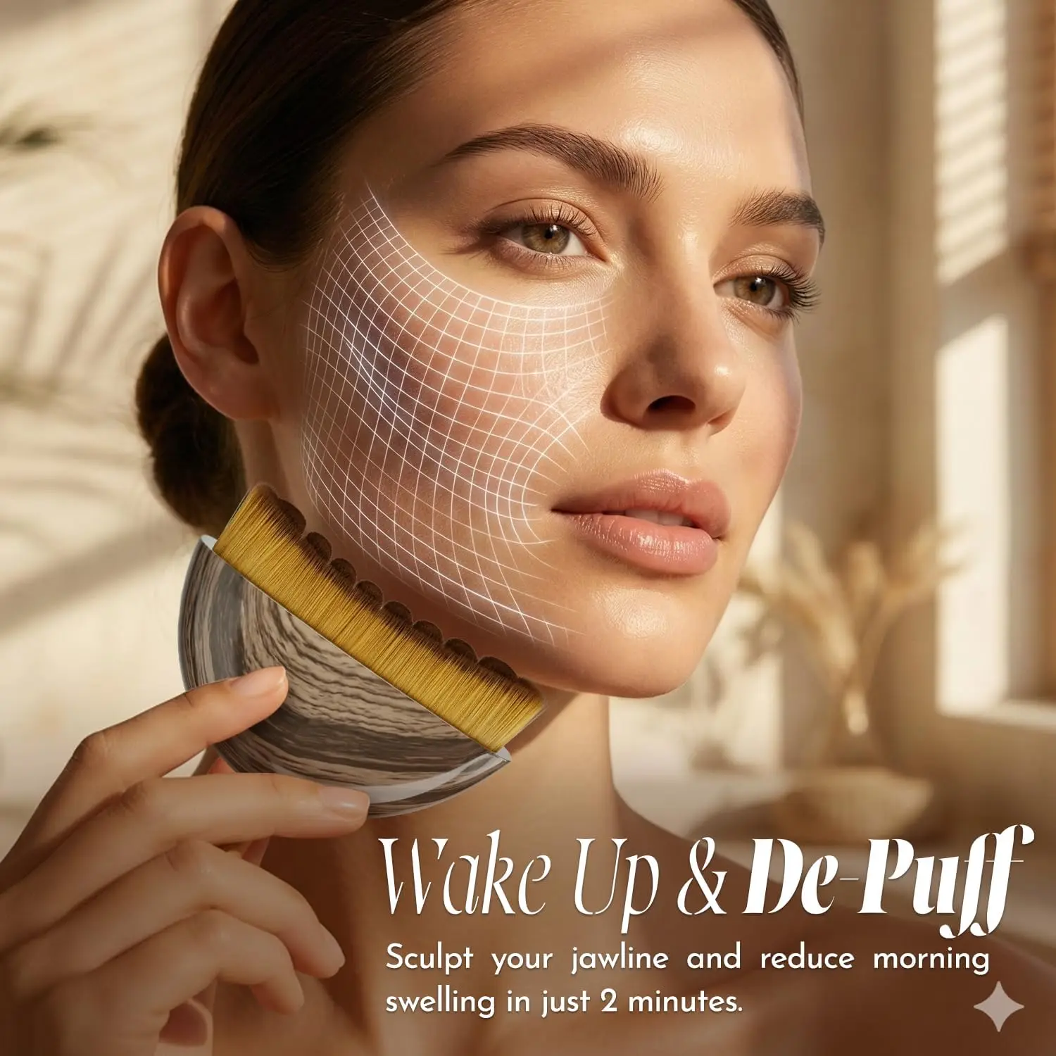 Lymphatic Drainage Face Brush Contouring Dry Brush for Jawline, Ergonomic Design for Puffiness Relief, Facial Massage Tool
Lymphatic Drainage Face Brush Contouring Dry Brush for Jawline, Ergonomic Design for Puffiness Relief, Facial Massage Tool