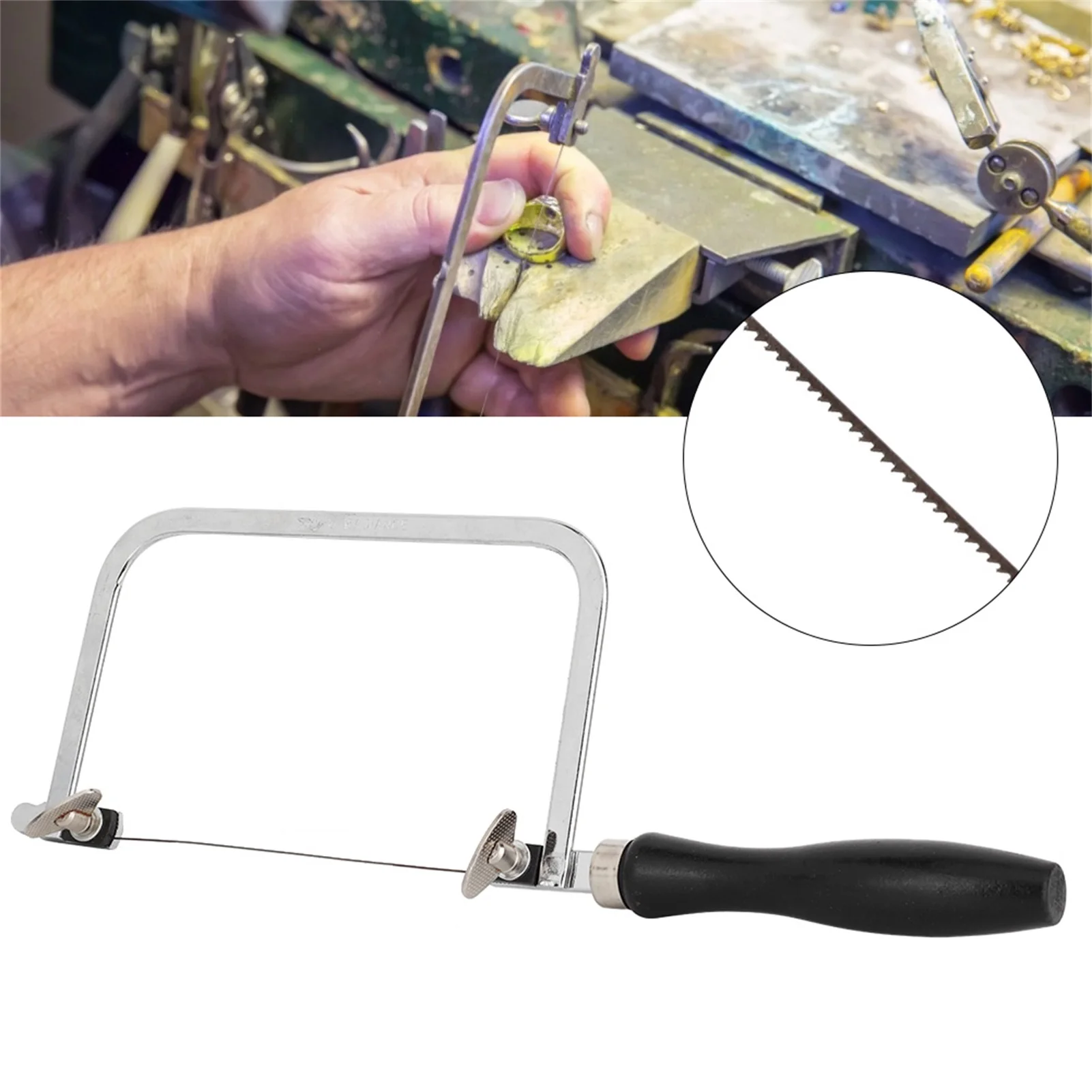 Portable Jewelry Saw Bow Portable Saw Bow Portable Saw Bow Jewelry Wire Carved Black U Shaped Handle Tool for Jewelry Processing
Portable Jewelry Saw Bow Portable Saw Bow Portable Saw Bow Jewelry Wire Carved Black U Shaped Handle Tool for Jewelry Processing