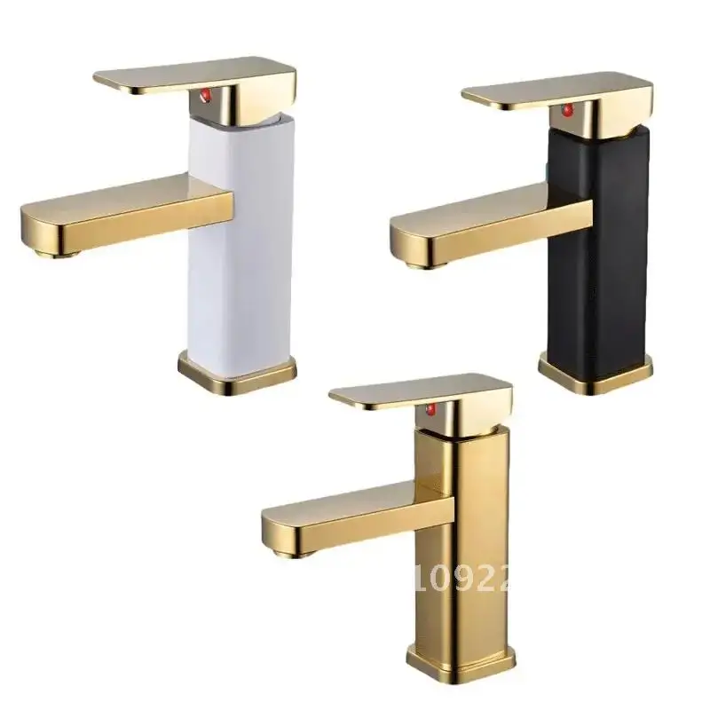 Gold Faucet Bathroom Metal Stainless Steel Handle Hot Faucet and Square Bathroom Beautiful Faucet Cold Mixer
Gold Faucet Bathroom Metal Stainless Steel Handle Hot Faucet and Square Bathroom Beautiful Faucet Cold Mixer