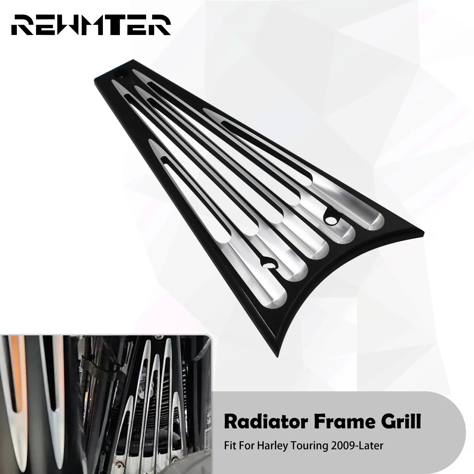 Motorcycle CNC Radiator Frame Grill Cover Black For Harley Touring Electra Street Glide Road King Road Glide FLHR FLHT 2008-2017
Motorcycle CNC Radiator Frame Grill Cover Black For Harley Touring Electra Street Glide Road King Road Glide FLHR FLHT 2008-2017