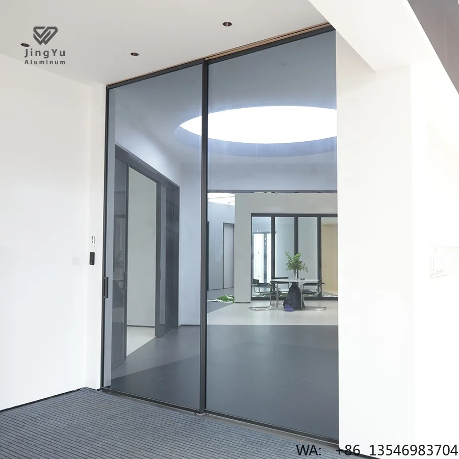 Office Smart Motorized Sliding Systems Modern Aluminum Alloy Glass Electric Security Sliding Door for Apartment Outdoor Use
Office Smart Motorized Sliding Systems Modern Aluminum Alloy Glass Electric Security Sliding Door for Apartment Outdoor Use