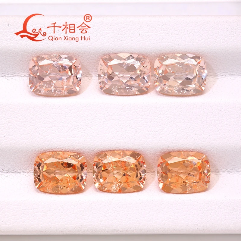 Long cushion Morgan Pink/Morgan Orange color Lab-Created Sapphire Loose Gem Stone including Minor Cracks And Inclusions jewelry
Long cushion Morgan Pink/Morgan Orange color Lab-Created Sapphire Loose Gem Stone including Minor Cracks And Inclusions jewelry