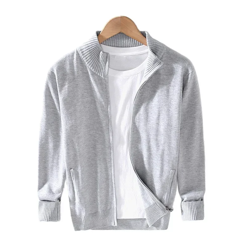 New Men's Cotton High Neck Zipper Sweater Men's Winter Solid Color Versatile Slim Fit Cardigan Casual Business Knit
New Men's Cotton High Neck Zipper Sweater Men's Winter Solid Color Versatile Slim Fit Cardigan Casual Business Knit