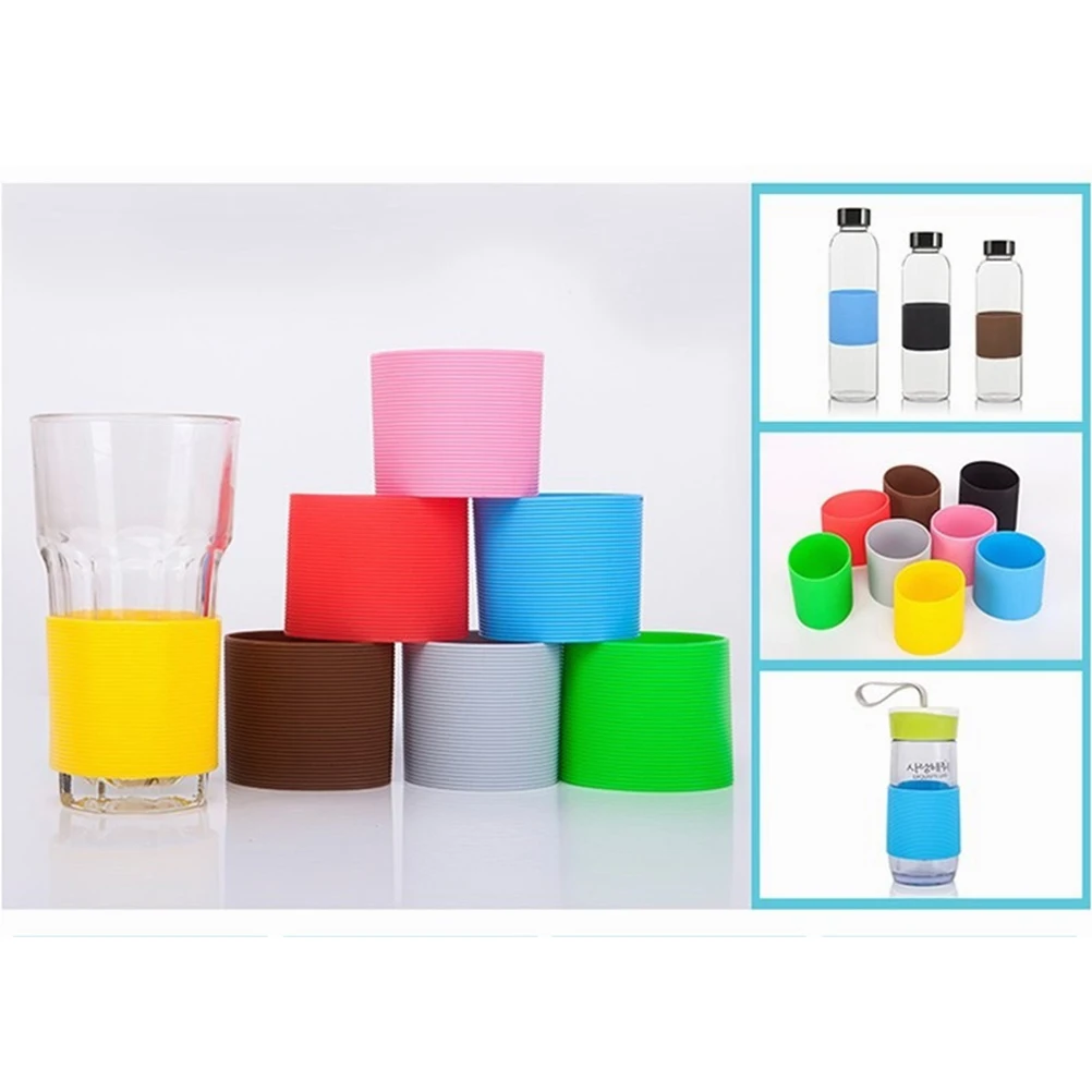 5 Pcs Heat Resistant Silicone Sleeves for Glass Bottles Water Cups 5 Colors Anti Skid Fit Most Bottles Camping Hiking
5 Pcs Heat Resistant Silicone Sleeves for Glass Bottles Water Cups 5 Colors Anti Skid Fit Most Bottles Camping Hiking
