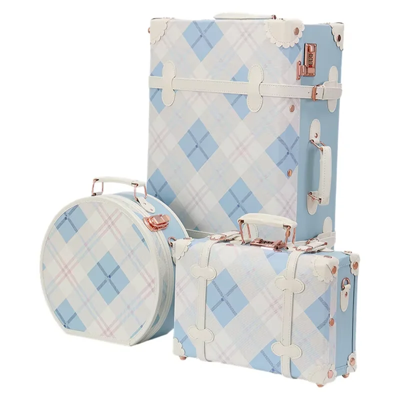 Designer Vintage Leather Cabin Rolling Luggage PU Trolley Case with Spinner Wheels, Women's Retro Travel Essentials
Designer Vintage Leather Cabin Rolling Luggage PU Trolley Case with Spinner Wheels, Women's Retro Travel Essentials