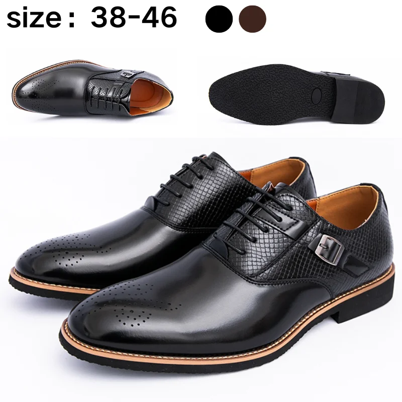 Mens Formal Oxford Shoes Business Leather Dress Shoes Size 46 Comfortable Classic Design for Office and Casual Wear
Mens Formal Oxford Shoes Business Leather Dress Shoes Size 46 Comfortable Classic Design for Office and Casual Wear