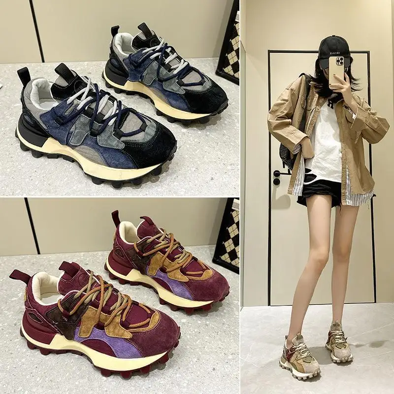 Casual Breathable Leather Heightening Shoes Sports Style round Toe Low Heel Rubber Outsole for Students Universal Fashion Sin...
Casual Breathable Leather Heightening Shoes Sports Style round Toe Low Heel Rubber Outsole for Students Universal Fashion Sin...