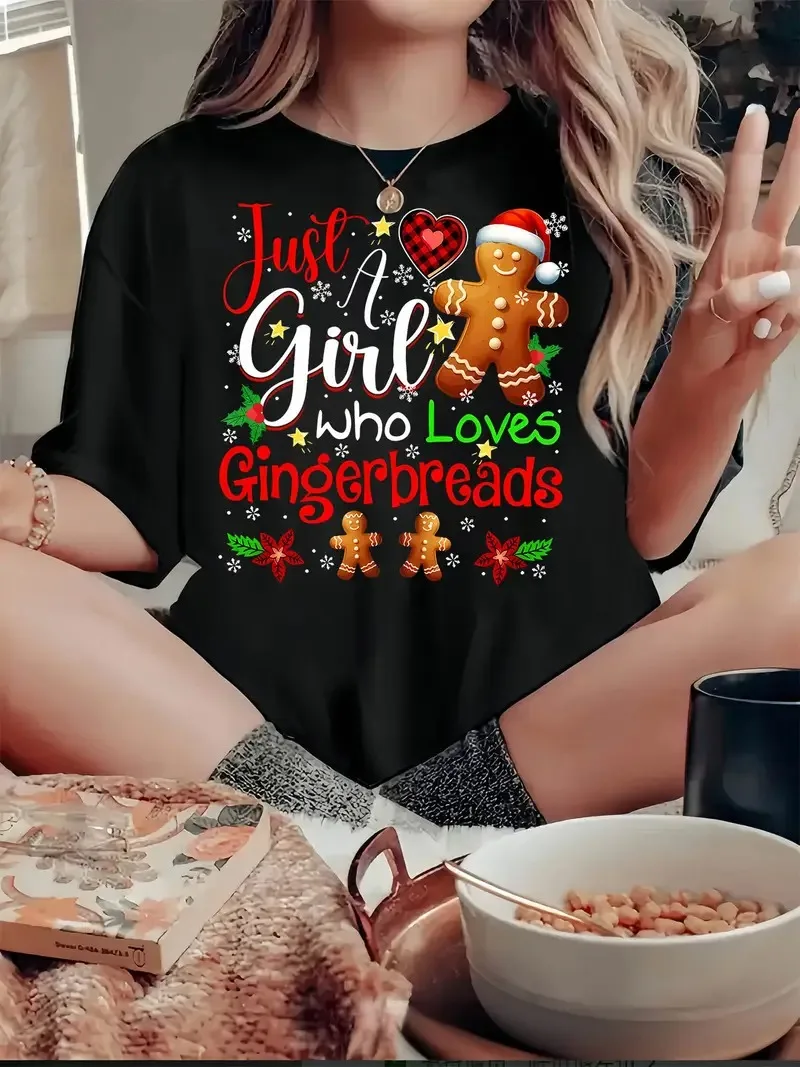 Christmas Gingerbread Graphic Printing Summer Autumn Winter Cotton Men and Women T-shirt Short Sleeve Luxury Outdoor Sports 
Christmas Gingerbread Graphic Printing Summer Autumn Winter Cotton Men and Women T-shirt Short Sleeve Luxury Outdoor Sports