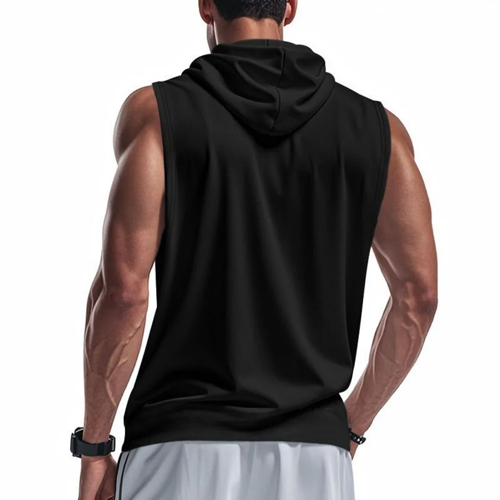 Men's Athletic Sleeveless Hooded Tank Top for Fitness Workout Running Gym Training Sport Vest Regular Length Style
Men's Athletic Sleeveless Hooded Tank Top for Fitness Workout Running Gym Training Sport Vest Regular Length Style