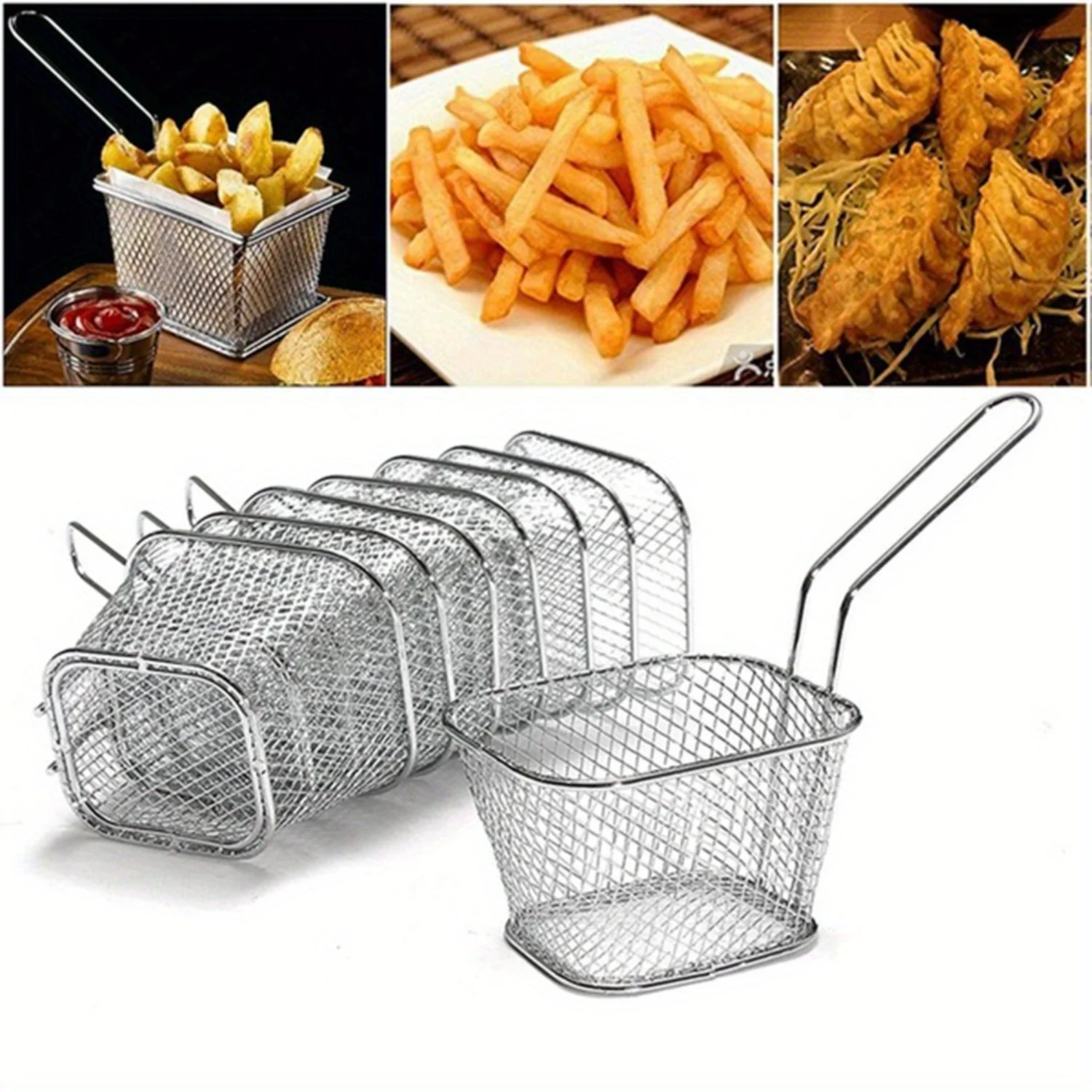 Kitchen Tool Frying Basket Mini - Durable Wire Control Design with Safety Wired for Wear Resistance & Convenience - Includes Fun
Kitchen Tool Frying Basket Mini - Durable Wire Control Design with Safety Wired for Wear Resistance & Convenience - Includes Fun