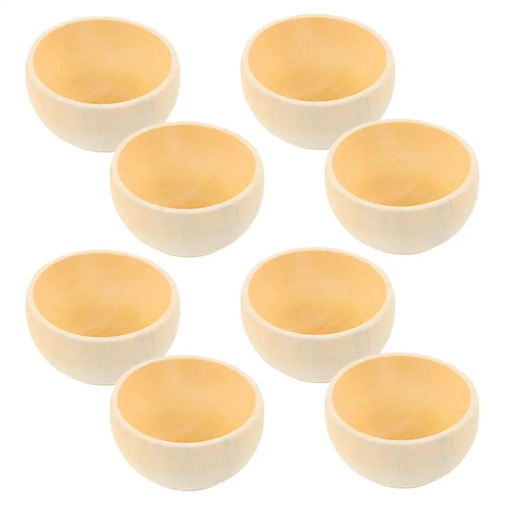 8 Pcs Wooden Bowl Accessories Small Dipping Bowls Diy Crafts Unfinished Wood Bowls Creative Children Paint Decor Natural
8 Pcs Wooden Bowl Accessories Small Dipping Bowls Diy Crafts Unfinished Wood Bowls Creative Children Paint Decor Natural