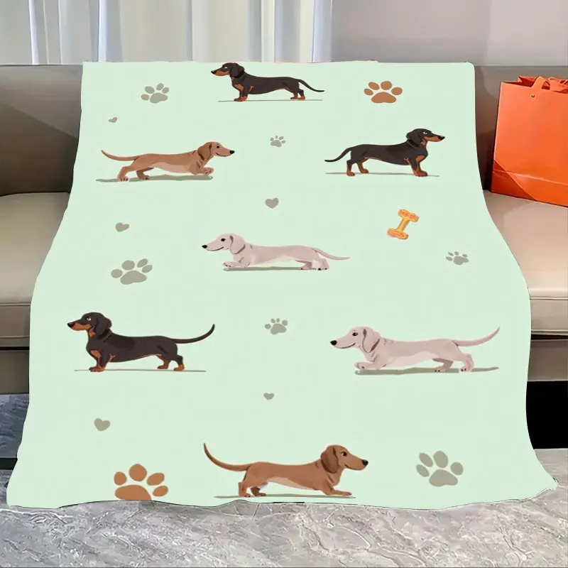 1pc Flannel Blanket Cute Dachshund Print Blanket for Cozy Home Decor - Soft & Warm Throw Blanket
1pc Flannel Blanket Cute Dachshund Print Blanket for Cozy Home Decor - Soft & Warm Throw Blanket