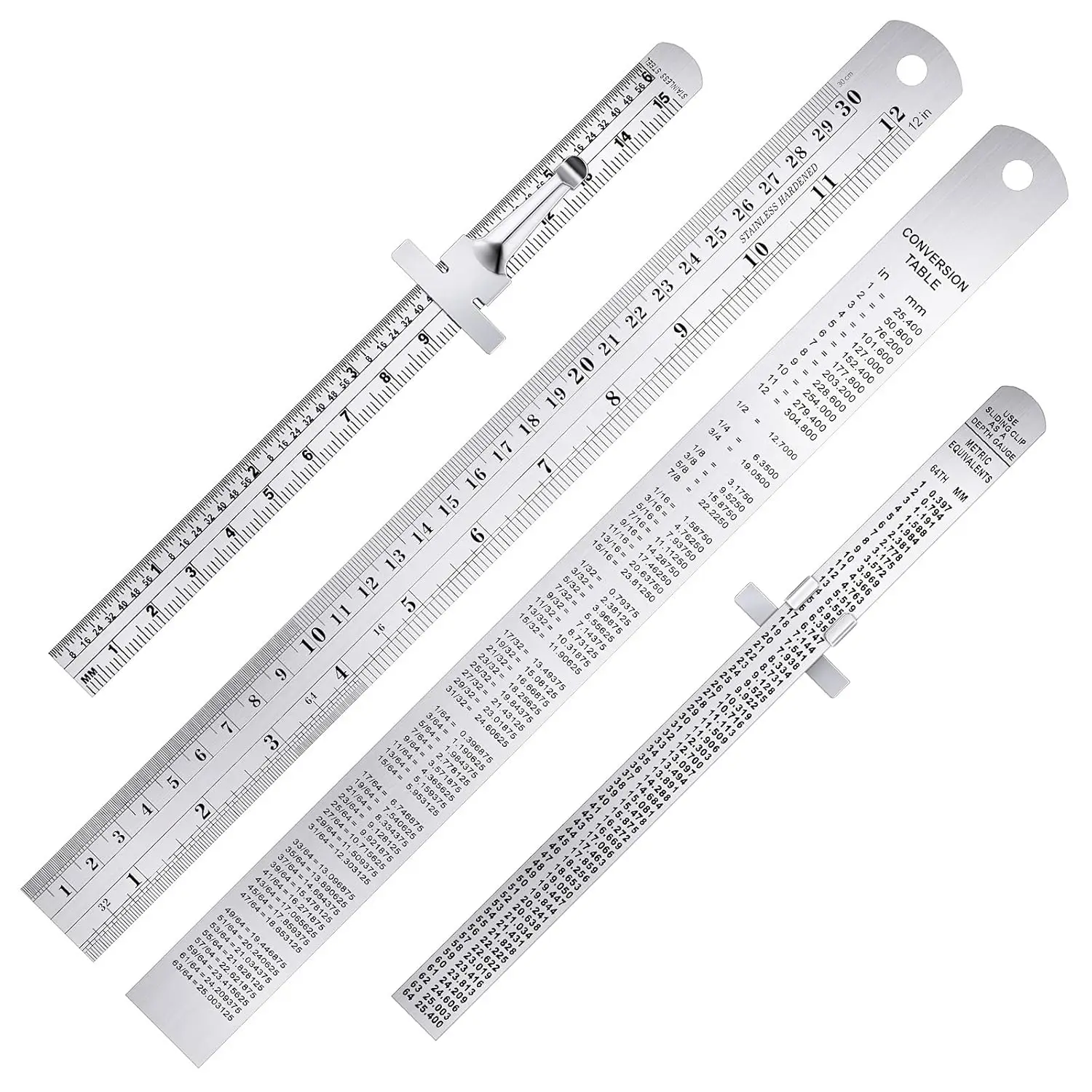 Stainless Steel Ruler Set 6 12 Inch Metal Rulers with Inch and Metric Precision Measuring Tool for School Office Engineering
Stainless Steel Ruler Set 6 12 Inch Metal Rulers with Inch and Metric Precision Measuring Tool for School Office Engineering