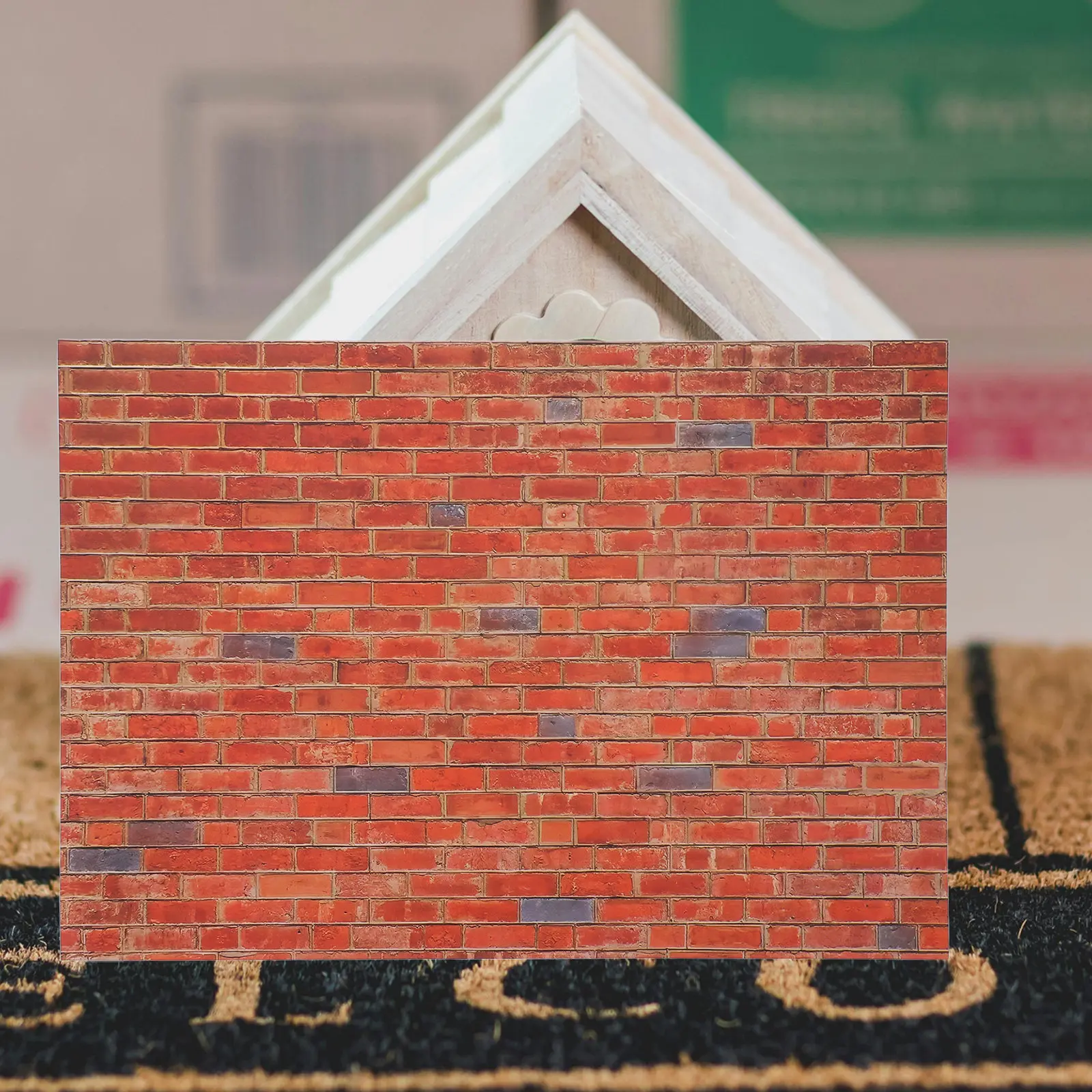9Pcs Peel Stick Miniature Brick Wall Removable Wallpaper Self Adhesive Brick Sheet Dollhouse Wall Decor Accessories 1:12 Scale
9Pcs Peel Stick Miniature Brick Wall Removable Wallpaper Self Adhesive Brick Sheet Dollhouse Wall Decor Accessories 1:12 Scale
