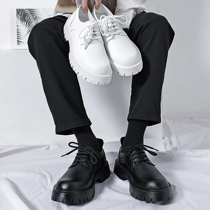 Fashion Platform Shoes British Style Minimalist Lace Up Business Casual Shoe Formal Derby Shoes Height Increasing Men's Shoes
Fashion Platform Shoes British Style Minimalist Lace Up Business Casual Shoe Formal Derby Shoes Height Increasing Men's Shoes