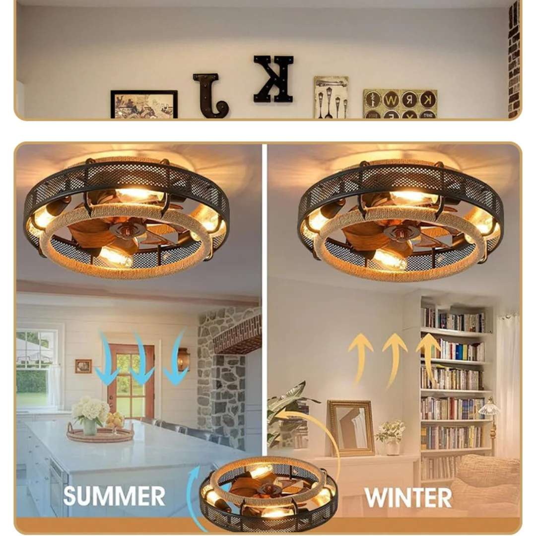 Nordic Wrought Iron Ceiling Fan Light Creative Invisible Bedroom Lamps Dining Room Decor Chadelier Led Indoor Lighting Household
Nordic Wrought Iron Ceiling Fan Light Creative Invisible Bedroom Lamps Dining Room Decor Chadelier Led Indoor Lighting Household