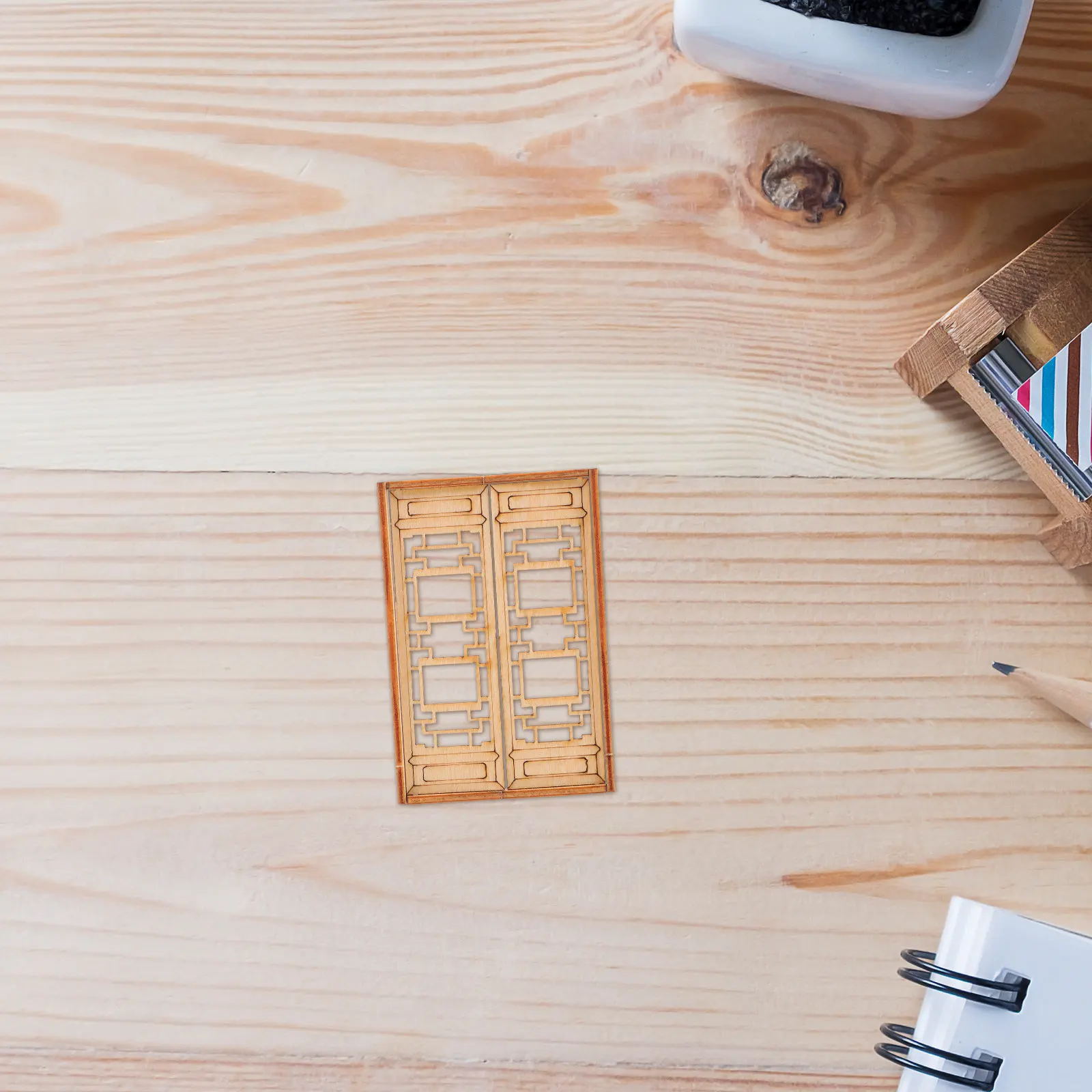 4Pcs Mini Chinese Window Wooden Hollow Miniature Window for Dollhouse Decor Micro Landscape Sand Table Mini House Supplies
4Pcs Mini Chinese Window Wooden Hollow Miniature Window for Dollhouse Decor Micro Landscape Sand Table Mini House Supplies