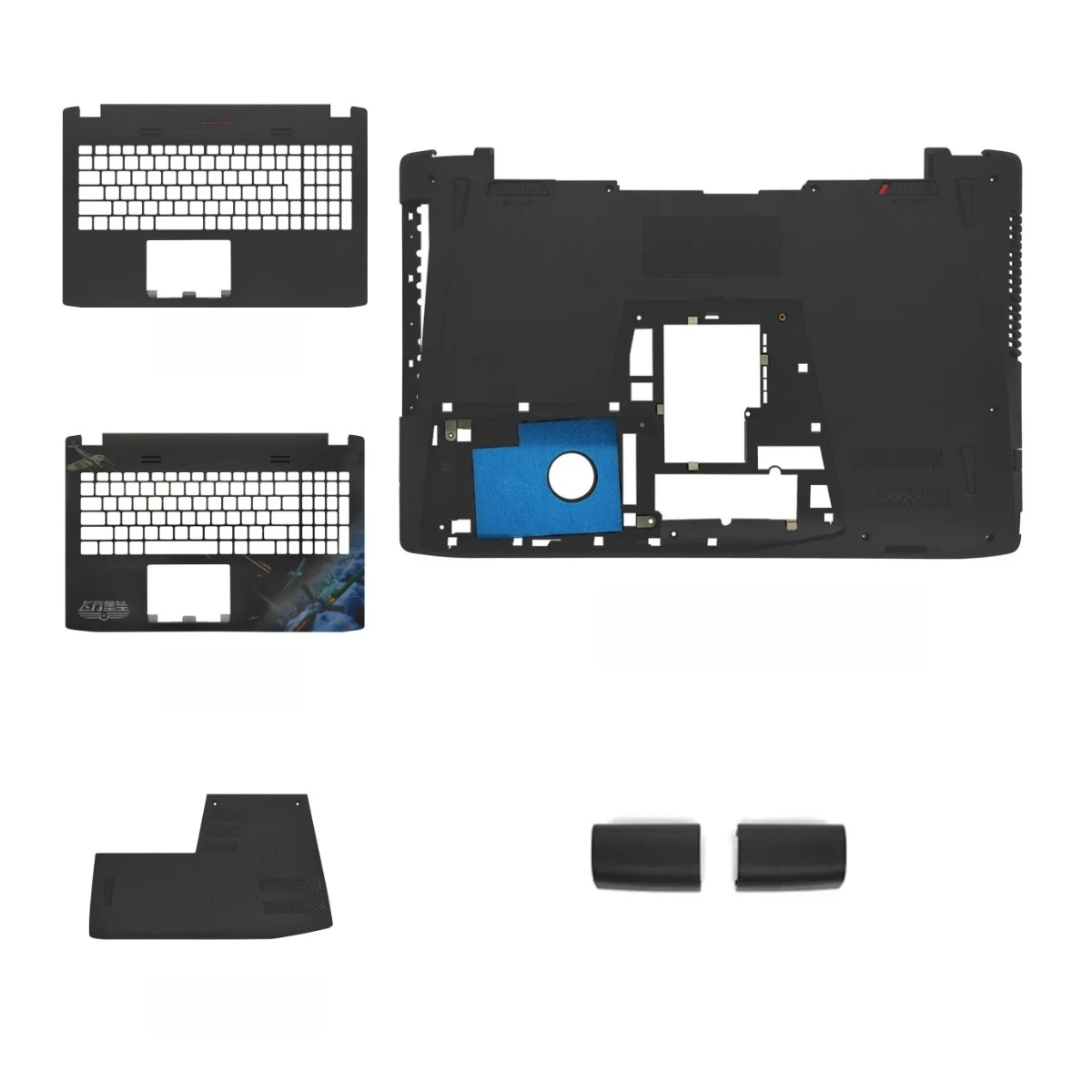 For ROG Strix GL552 GL552J GL552VW GL552VE ZX50V: Laptop Rear Cover, Palmrest, Top and Bottom Shell, and Hinges Replacement