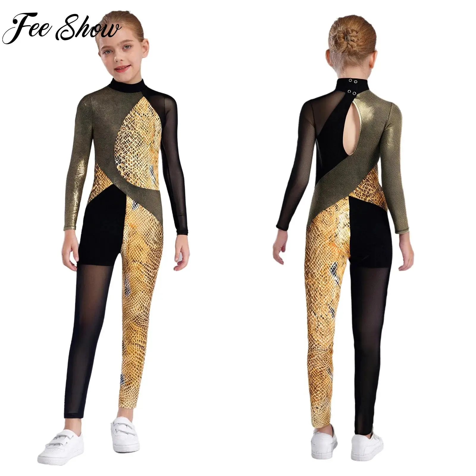 Kids Girls Rhythmic Gymnastics Leotards Ballet Bodysuit Long Sleeve Figure Skating Jumpsuit Costume Contemporary Dance Clothes
Kids Girls Rhythmic Gymnastics Leotards Ballet Bodysuit Long Sleeve Figure Skating Jumpsuit Costume Contemporary Dance Clothes