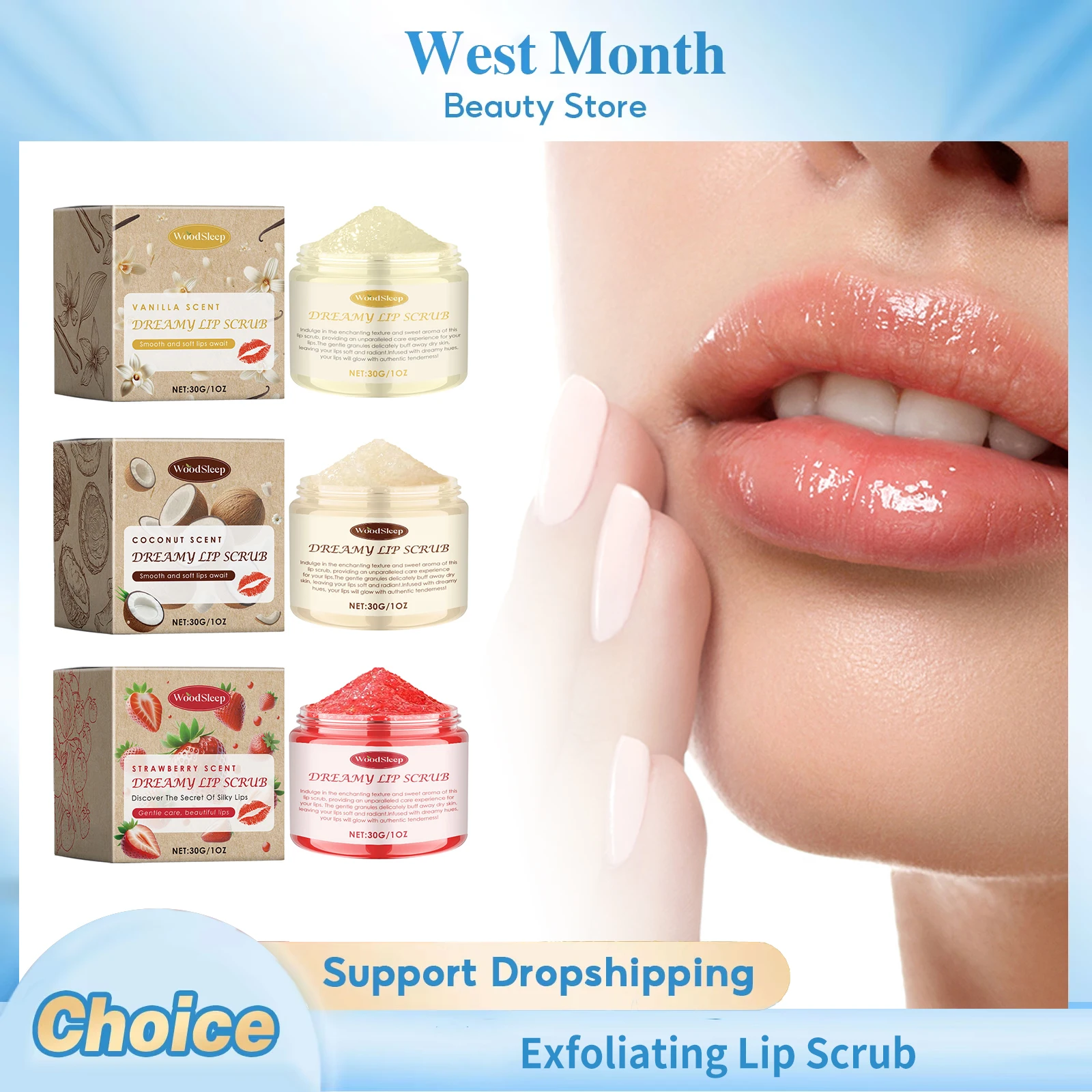 Exfoliating Lip Scrub Remove Dead Skin Reduce Lips Fine Lines Lip Brighten Repair Smooth Prevent Cracking Moisturizing Lips Care
Exfoliating Lip Scrub Remove Dead Skin Reduce Lips Fine Lines Lip Brighten Repair Smooth Prevent Cracking Moisturizing Lips Care
